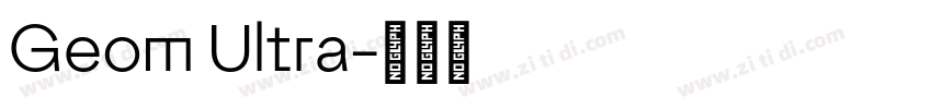 Geom Ultra字体转换